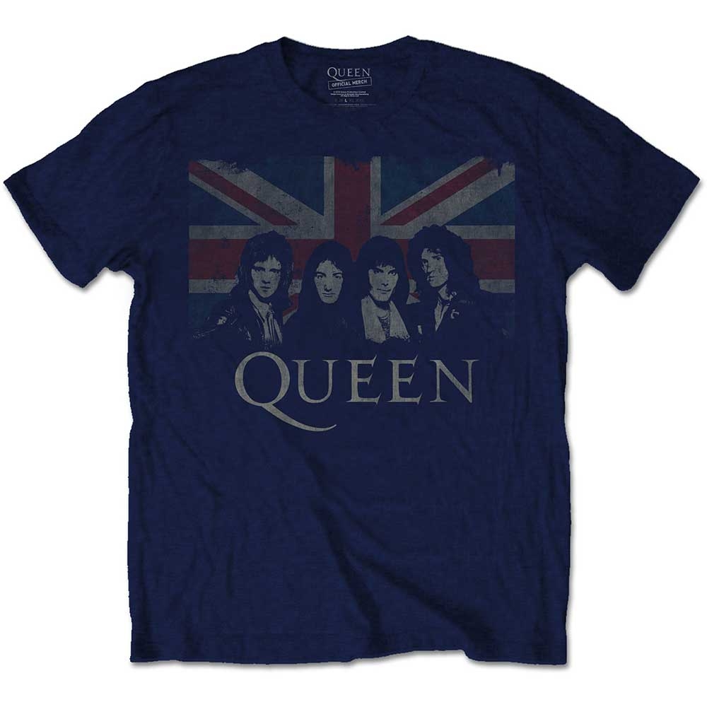 Queen Unisex T-Shirt: Vintage Union Jack (XX-Large)