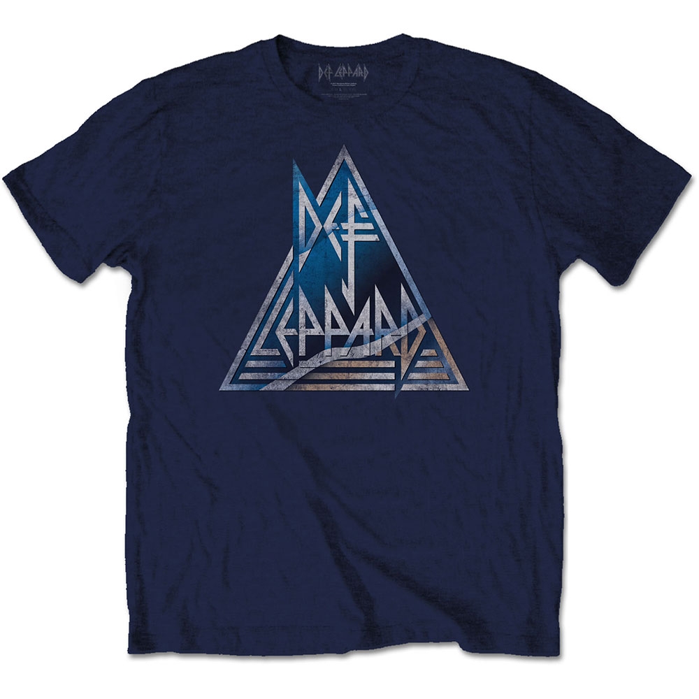 Def Leppard Unisex T-Shirt: Triangle Logo (Small)