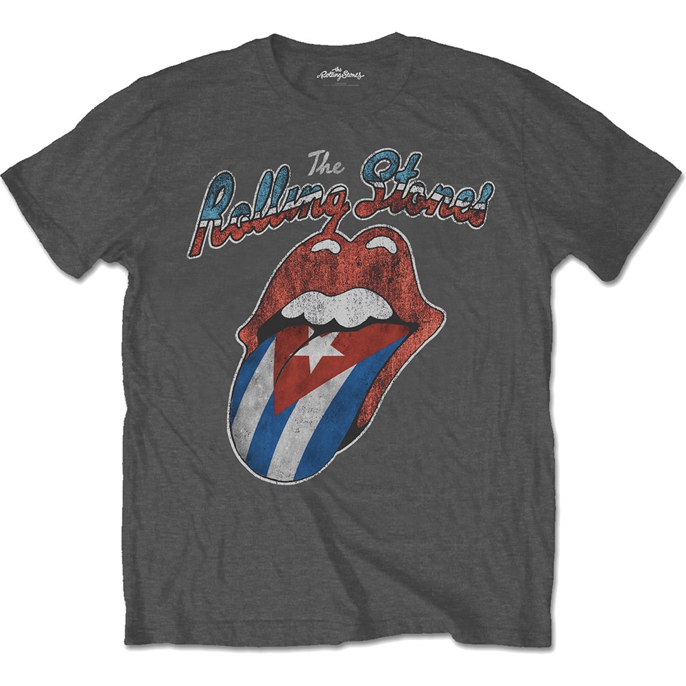The Rolling Stones Unisex T-Shirt: Rocks Off Cuba (Small)
