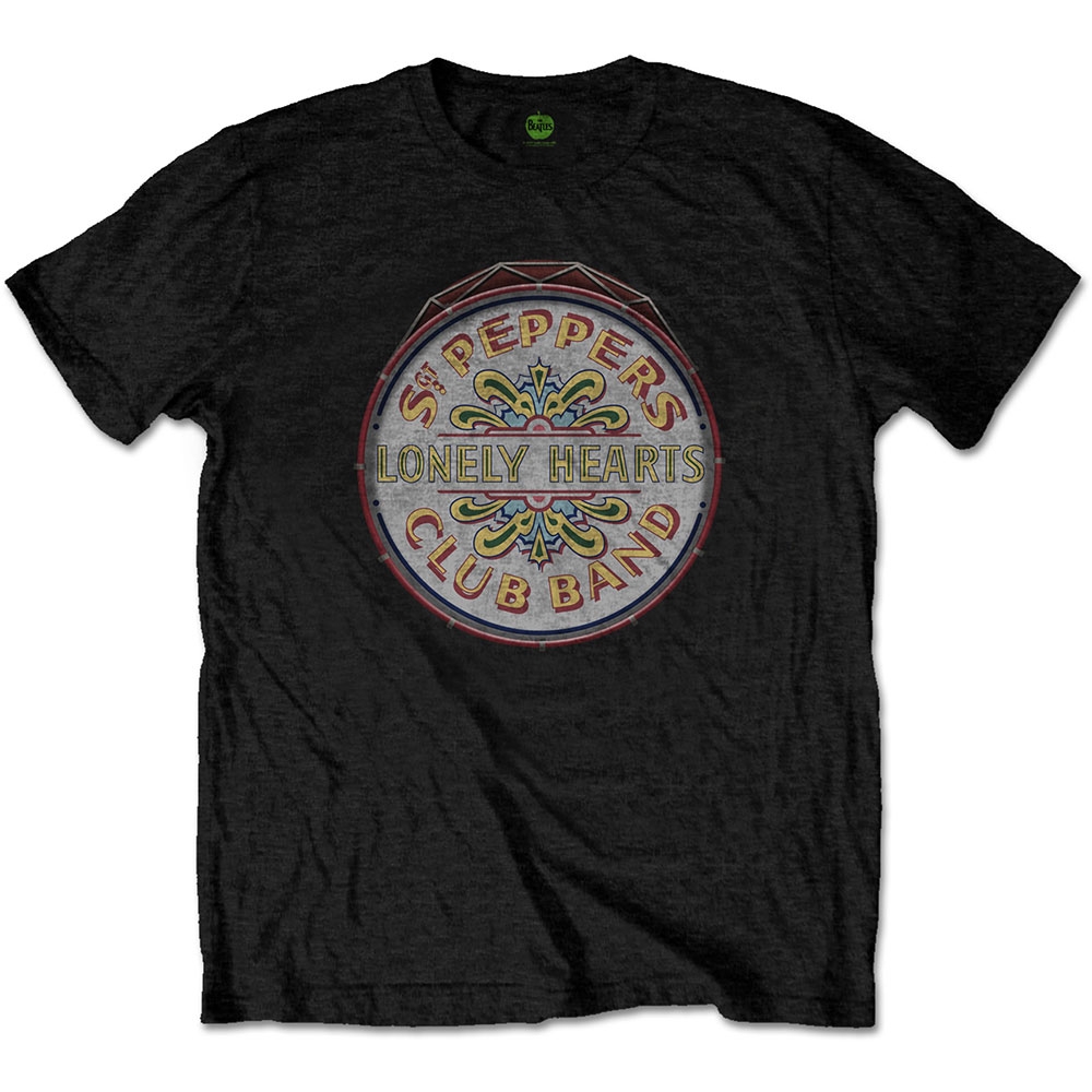 The Beatles Unisex T-Shirt: Original Pepper Drum (Small)