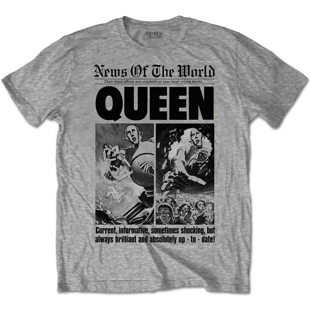 Queen Unisex T-Shirt: News of the World 40th Front Page (Small)