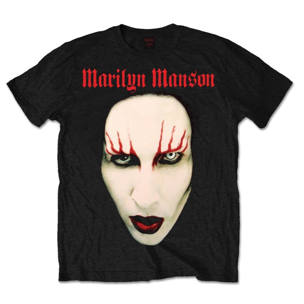 Marilyn Manson Unisex T-Shirt: Red Lips (Small)