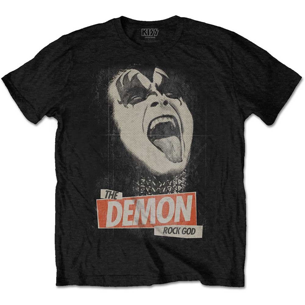 KISS Unisex T-Shirt: The Demon Rock (Small)