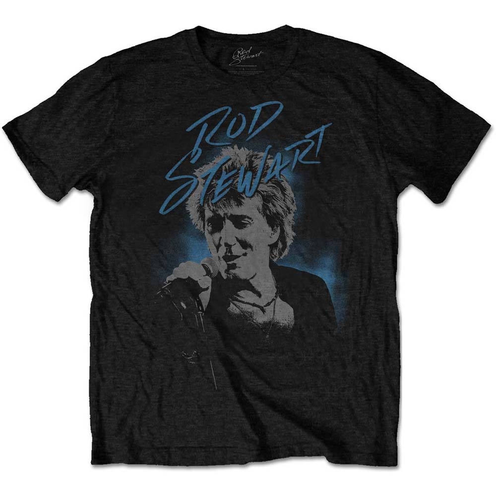Rod Stewart Unisex T-Shirt: Scribble Photo (Small)