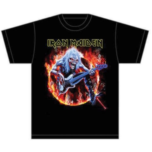 Iron Maiden Unisex T-Shirt: Fear Live Flames (Medium)