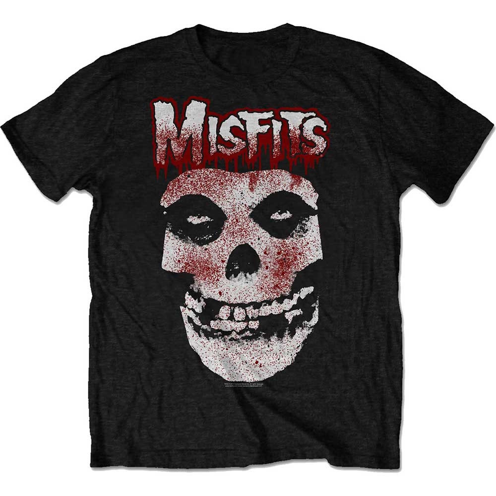 Misfits Unisex T-Shirt: Blood Drip Skull (Medium)