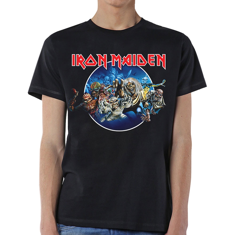Iron Maiden Unisex T-Shirt: Wasted Years Circle (Medium)
