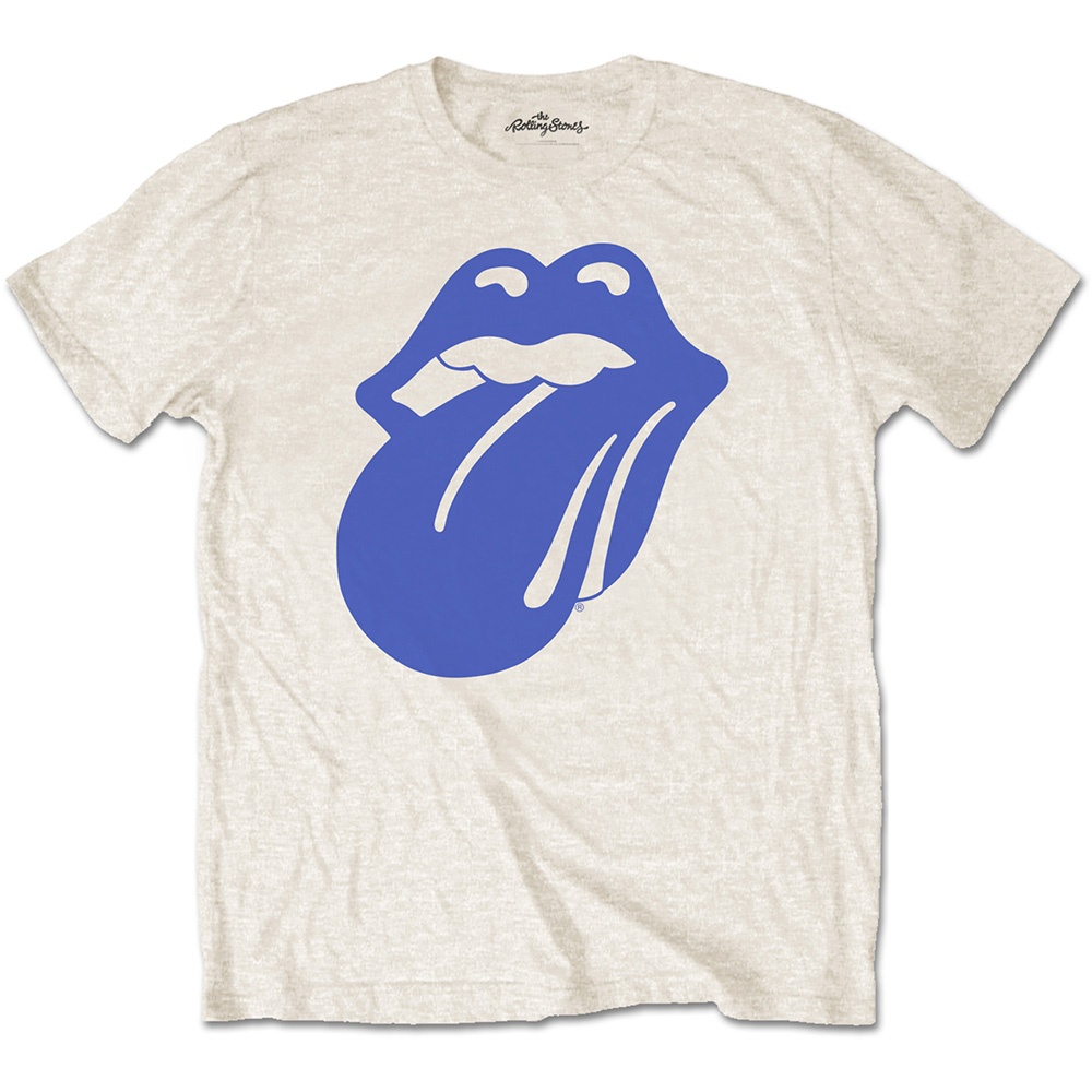 The Rolling Stones Unisex T-Shirt: Blue & Lonesome 1972 Logo (Medium)