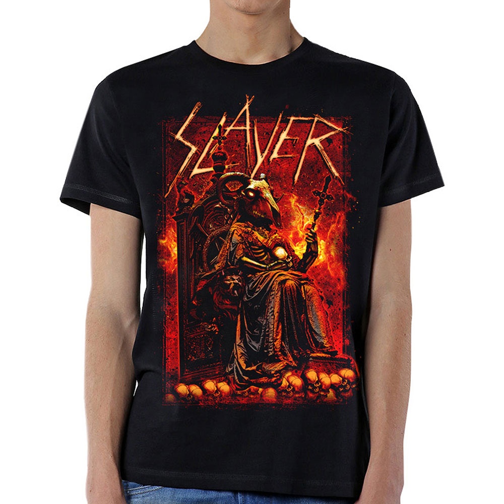 Slayer Unisex T-Shirt: Goat Skull (Medium)