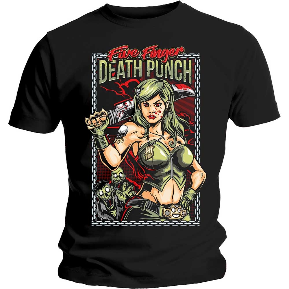 Five Finger Death Punch Unisex T-Shirt: Assassin (Large)