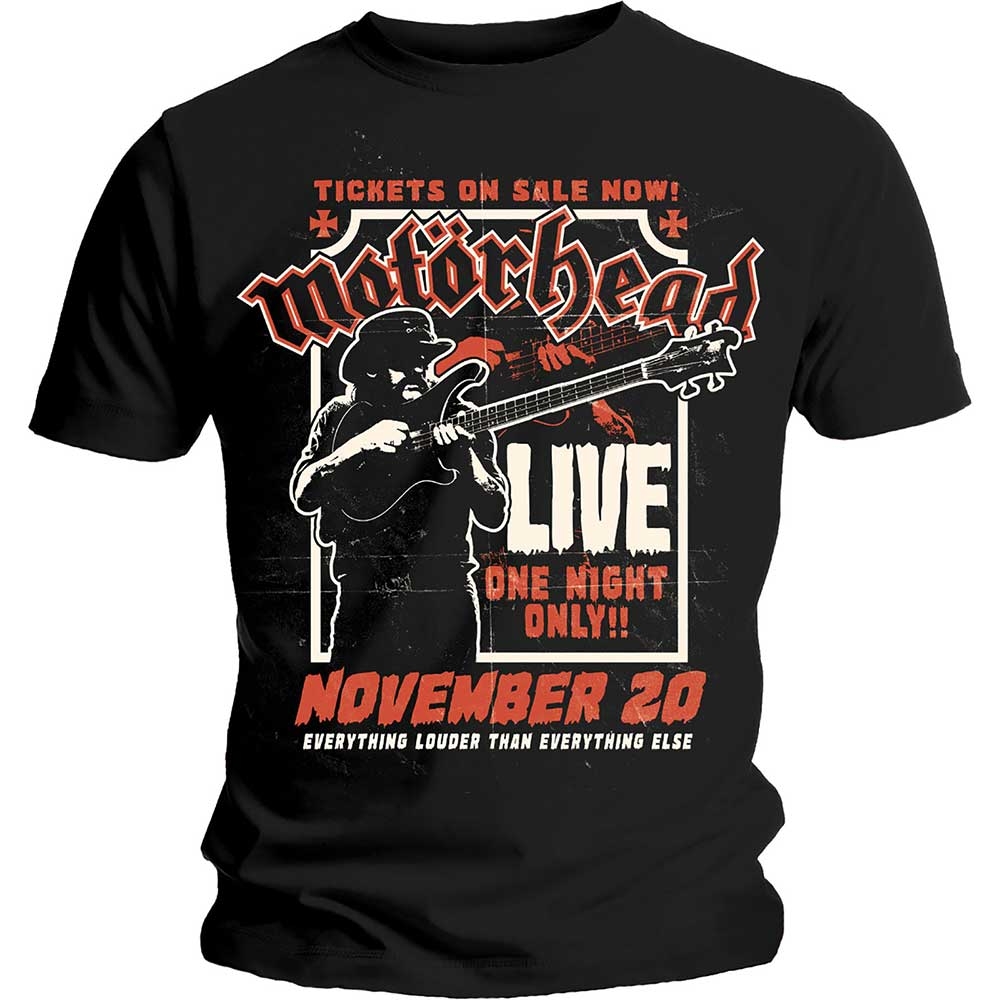 Motorhead Unisex T-Shirt: Lemmy Firepower (Medium)