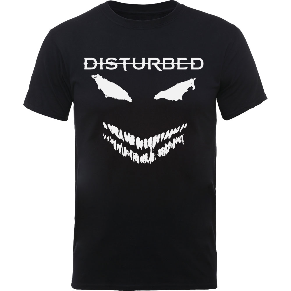 Disturbed Unisex T-Shirt: Scary Face Candle (Medium)