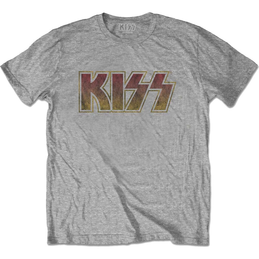KISS Unisex T-Shirt: Vintage Classic Logo (Medium)