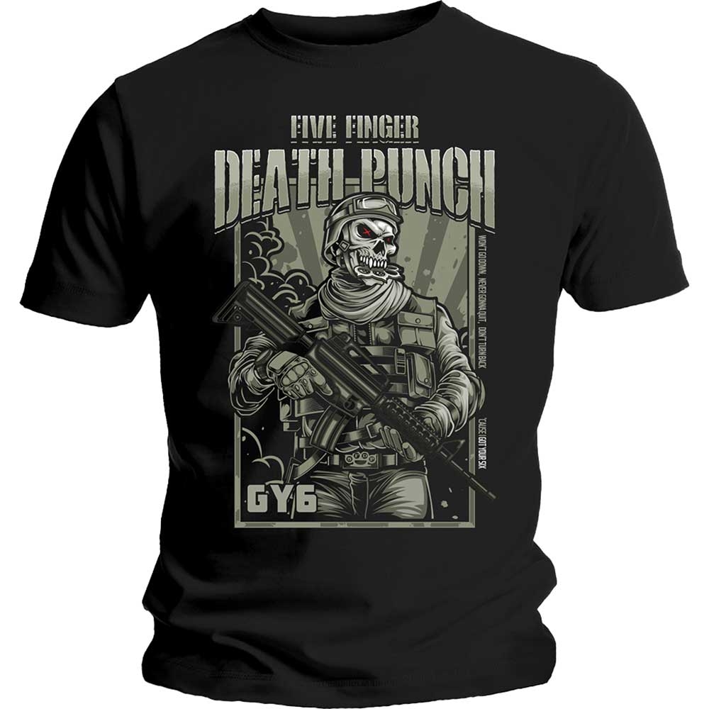Five Finger Death Punch Unisex T-Shirt: War Soldier (Medium)