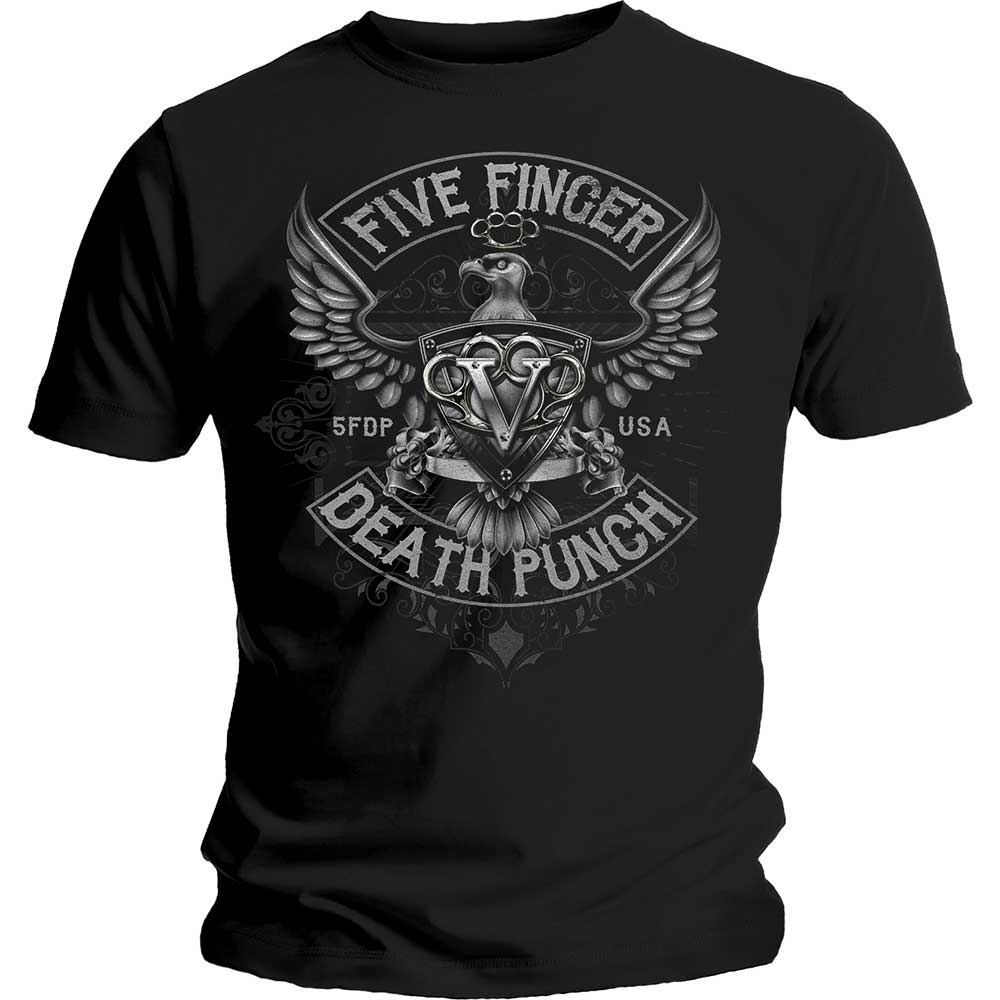 Five Finger Death Punch Unisex T-Shirt: Howe Eagle Crest (Medium)