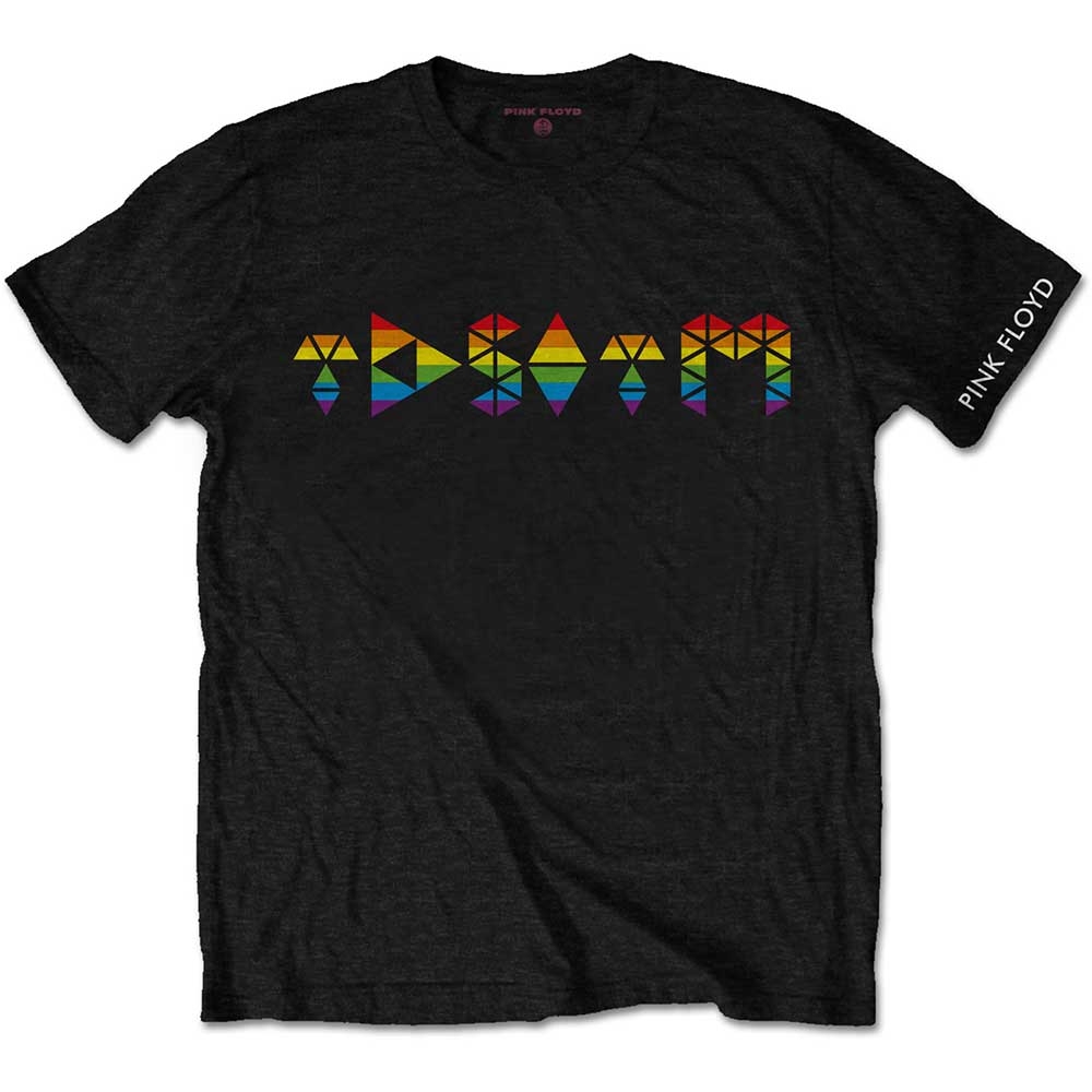 Pink Floyd Unisex T-Shirt: Dark Side Prism Initials (Medium)