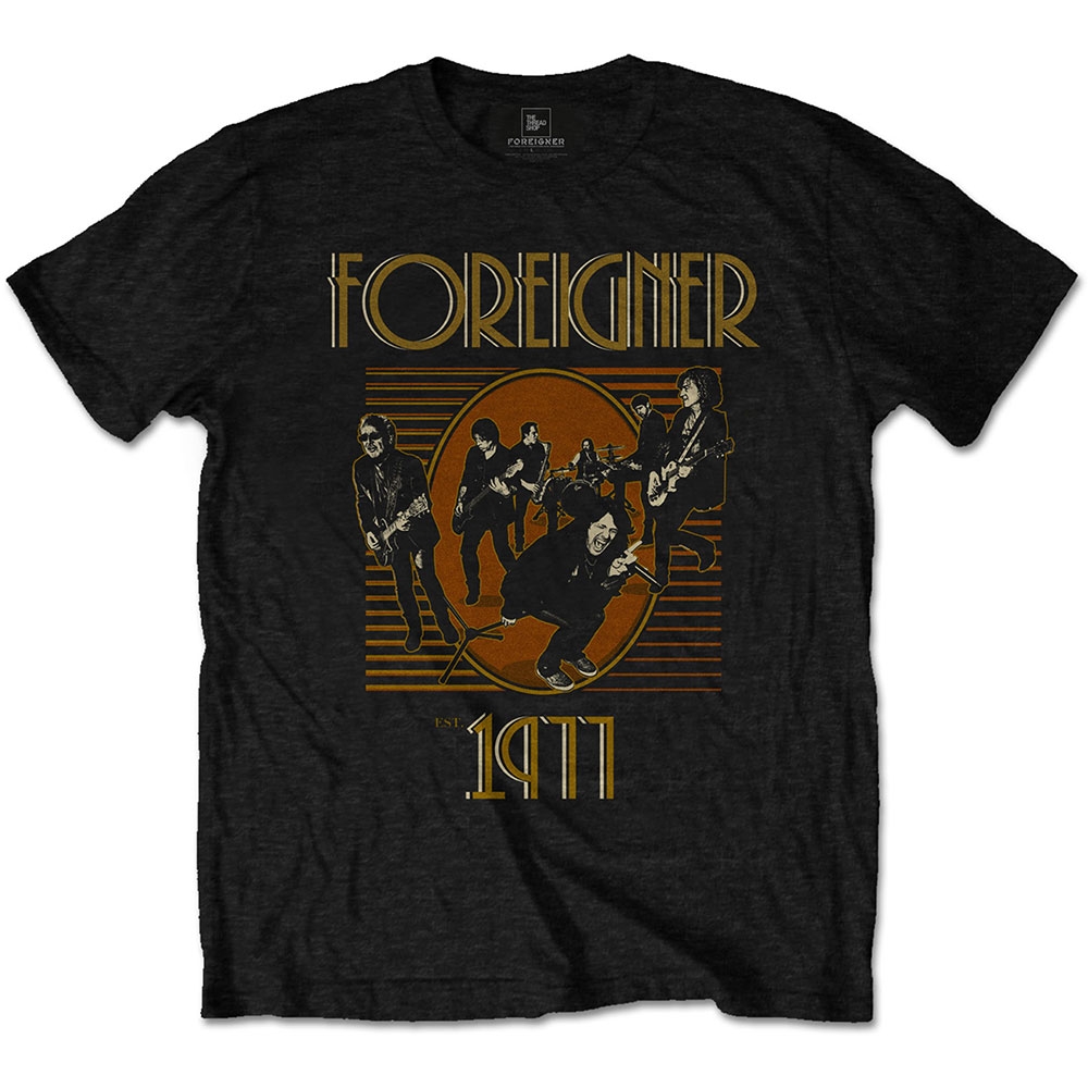 Foreigner Unisex T-Shirt: Est. 1977 (Medium)