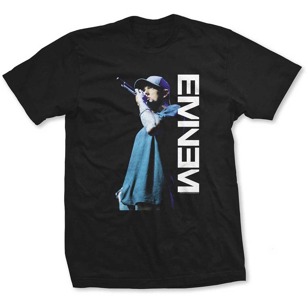 Eminem Unisex T-Shirt: Mic. Pose (Large)