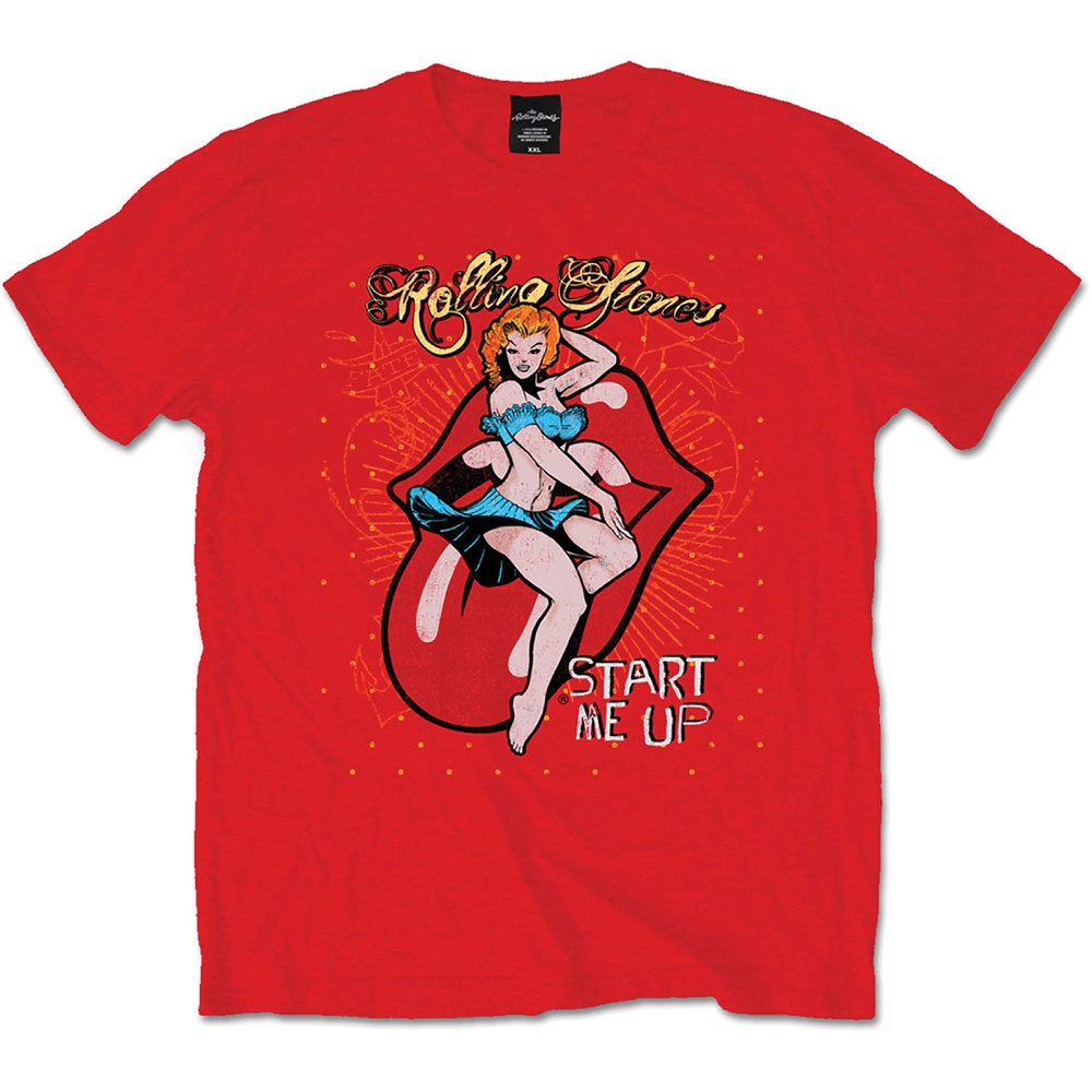 The Rolling Stones Unisex T-Shirt: Start me up (Large)