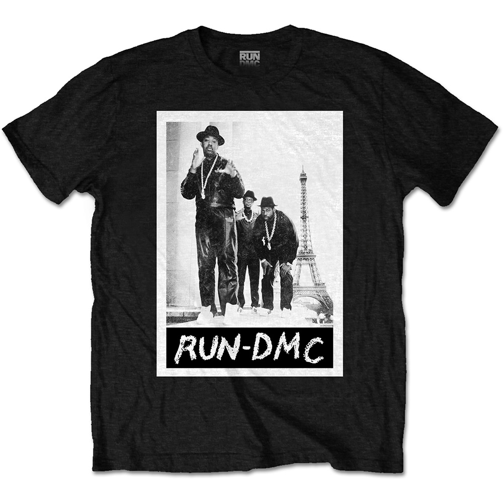 Run DMC Unisex T-Shirt: Paris Photo (Large)