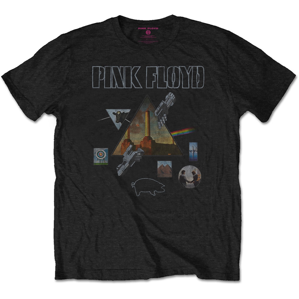 Pink Floyd Unisex T-Shirt: Montage (Large)