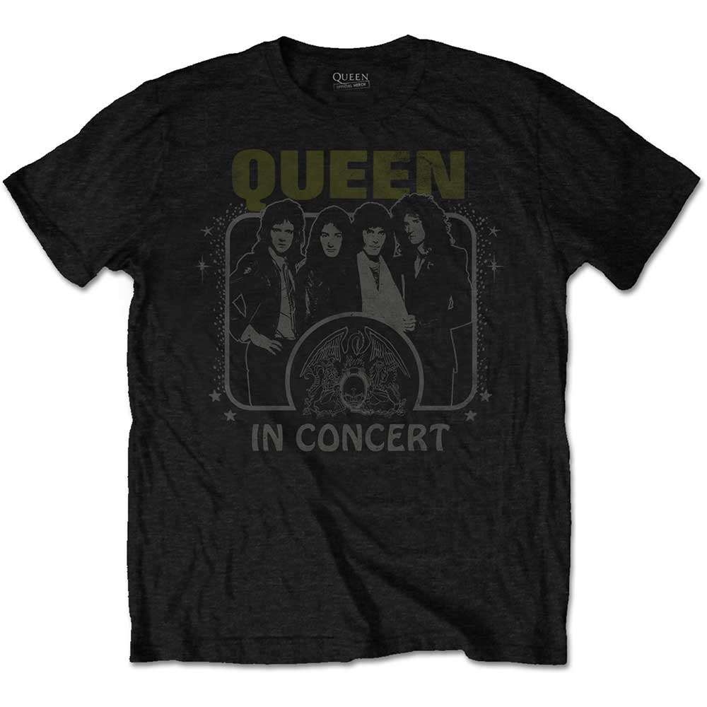 Queen Unisex T-Shirt: In Concert (Large)
