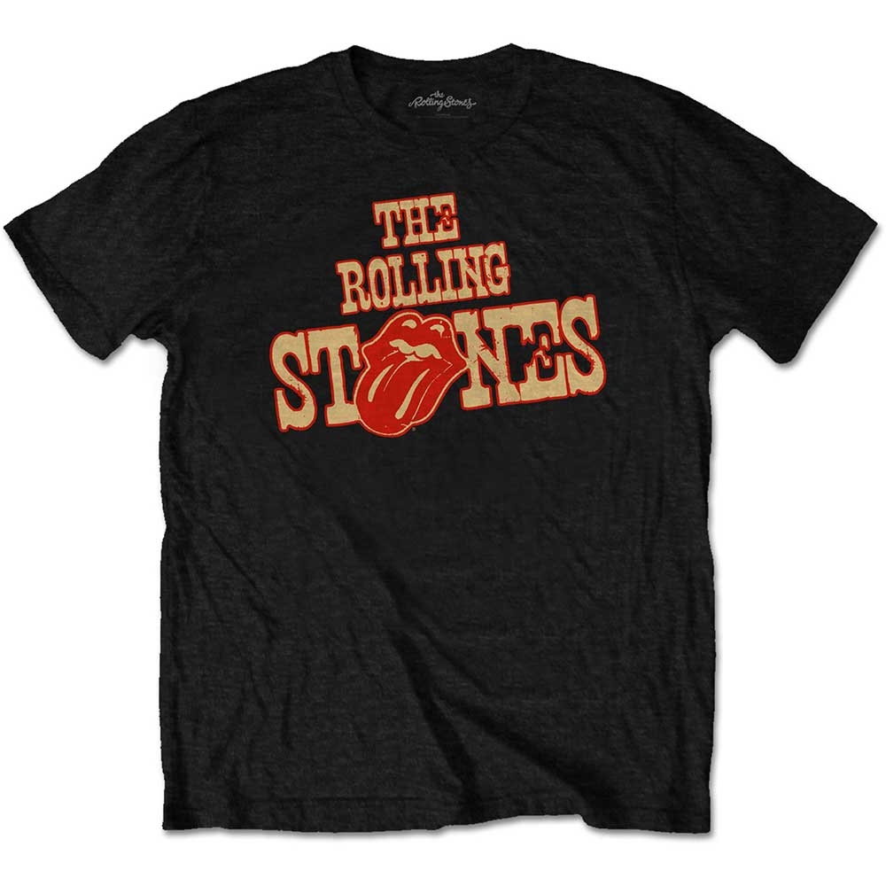 The Rolling Stones Unisex T-Shirt: Wild West Logo (Large)