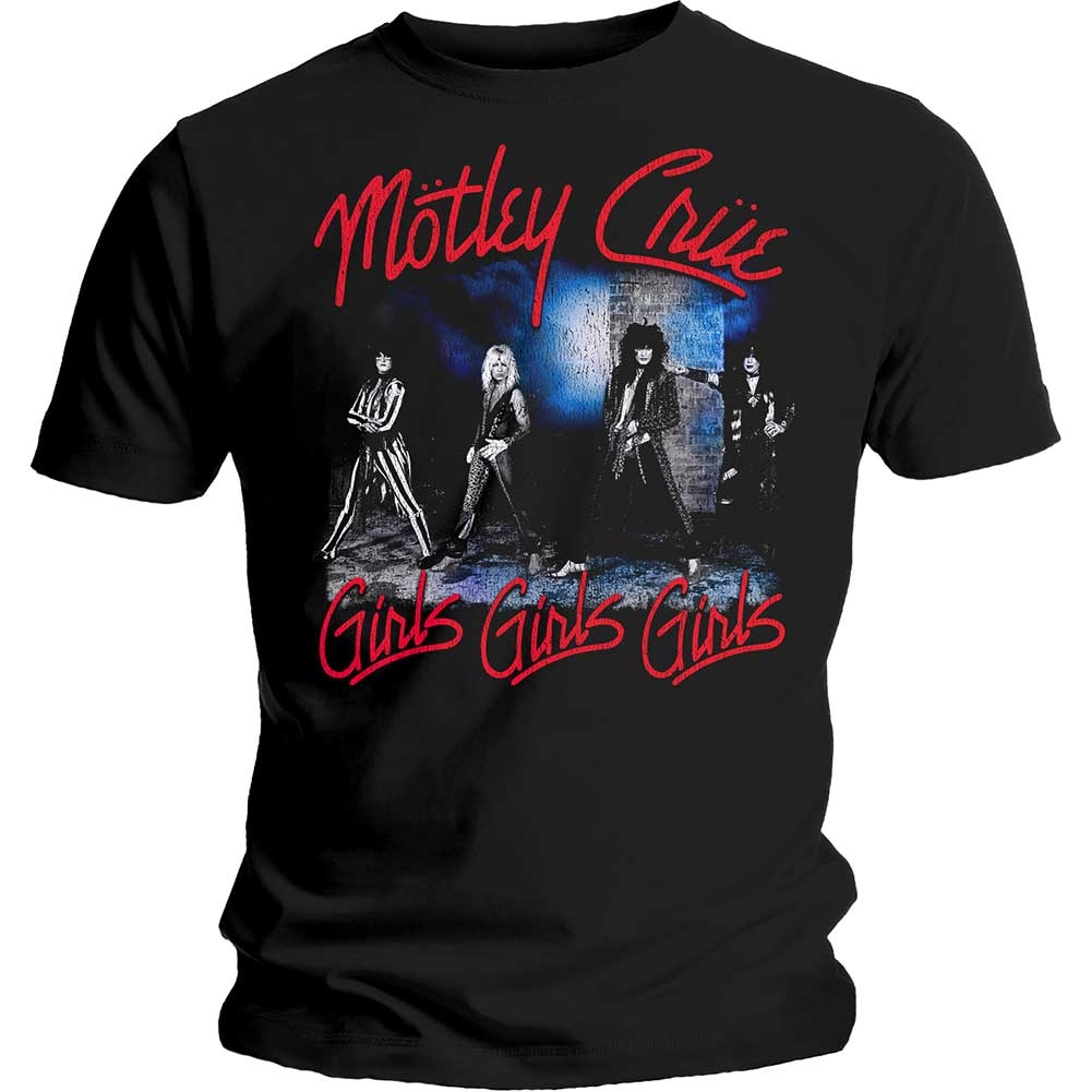 Motley Crue Unisex T-Shirt: Smokey Street (Large)