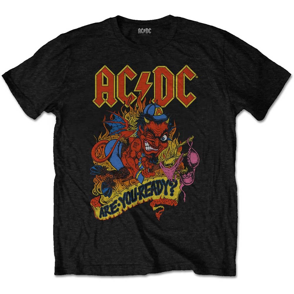 AC/DC Unisex T-Shirt: Are You Ready? (Large)