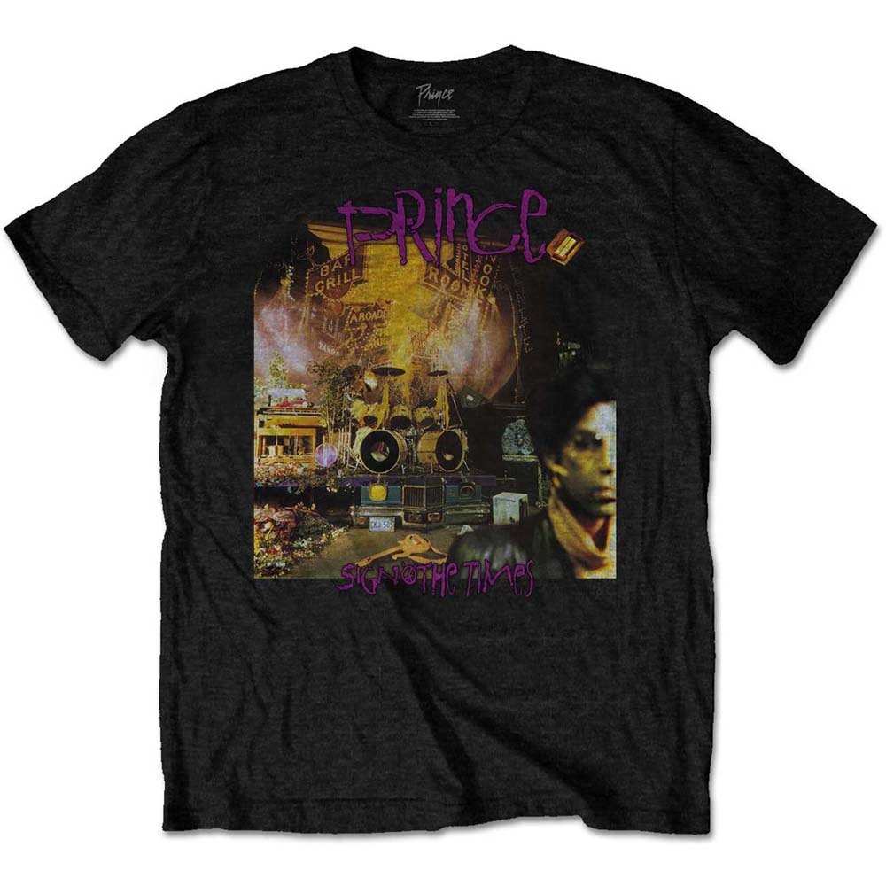 Prince Unisex T-Shirt: Sign O The Times Album (Large)