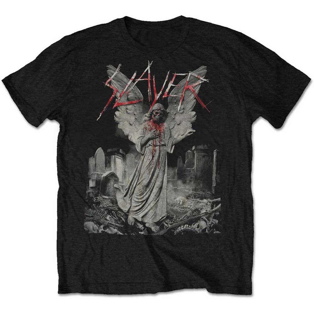 Slayer Unisex T-Shirt: Gravestone Walks (Large)