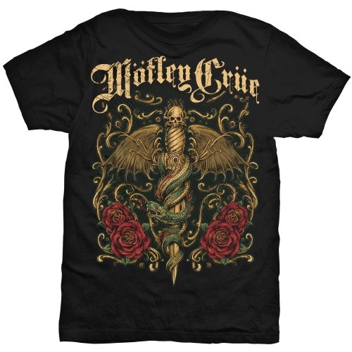Motley Crue Unisex T-Shirt: Exquisite Dagger (X-Large)