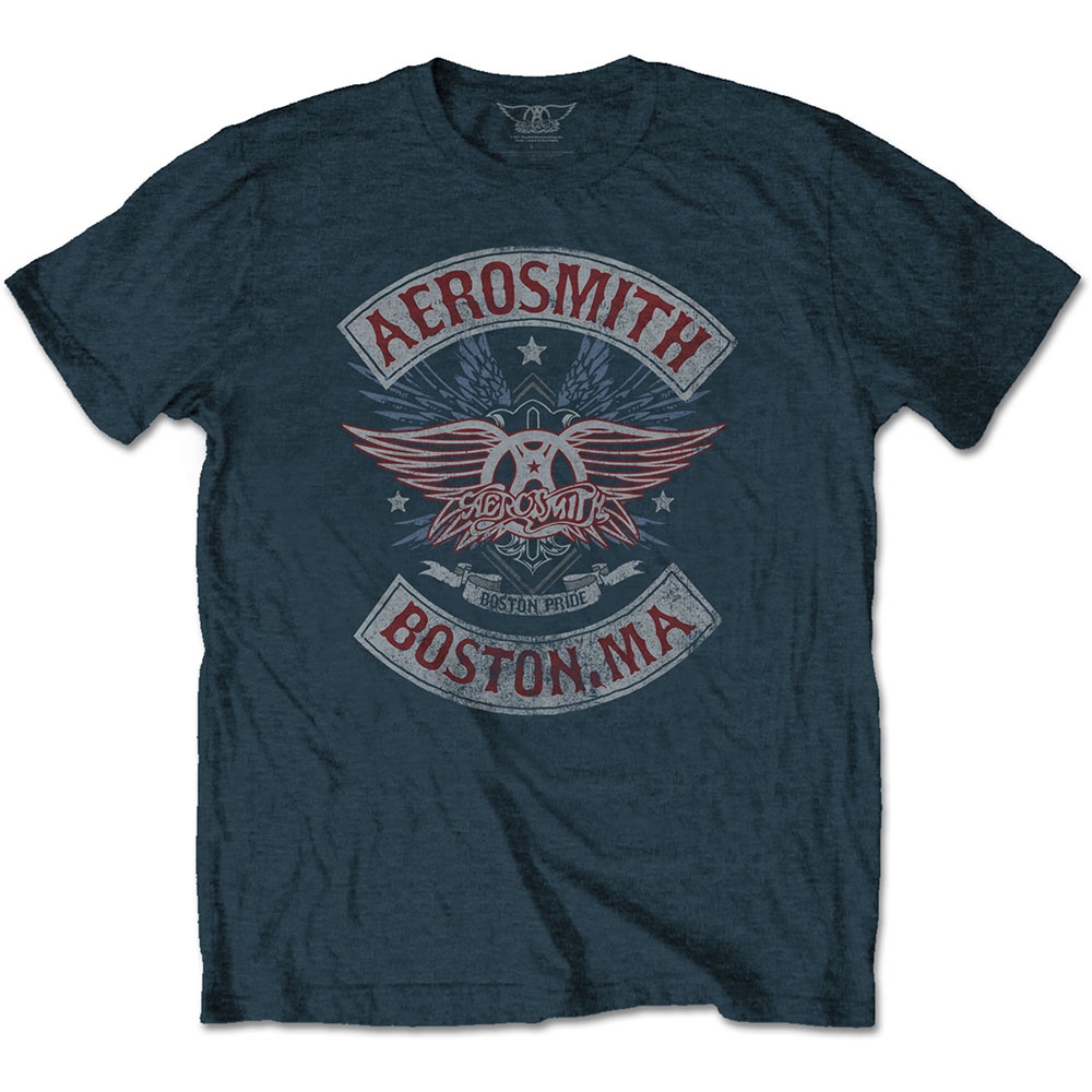 Aerosmith Unisex T-Shirt: Boston Pride (X-Large)