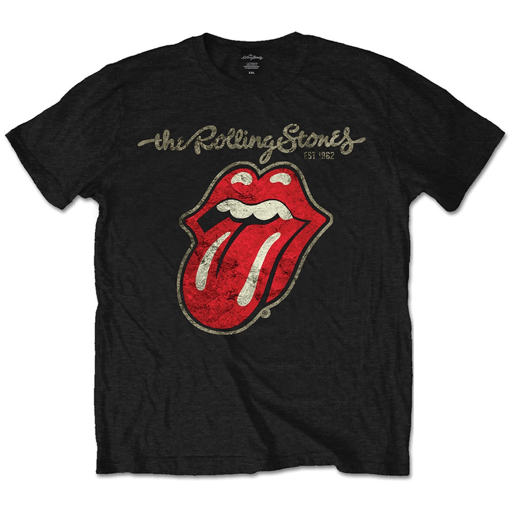 The Rolling Stones Unisex T-Shirt: Plastered Tongue (X-Large)