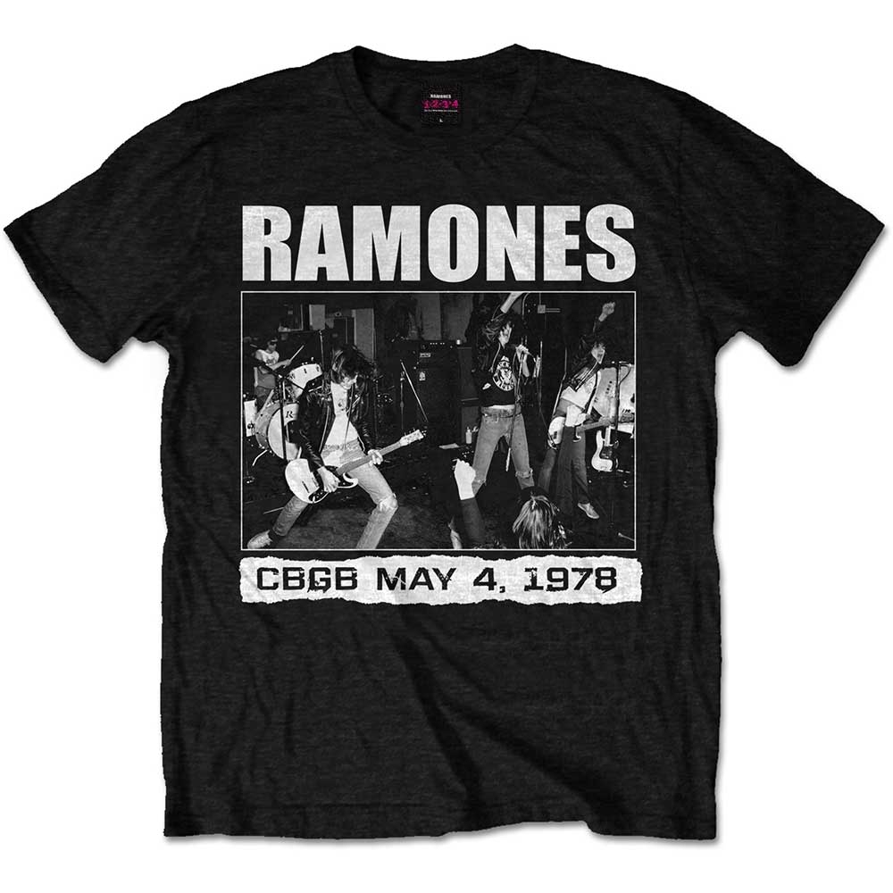 Ramones Unisex T-Shirt: CBGB 1978 (X-Large)