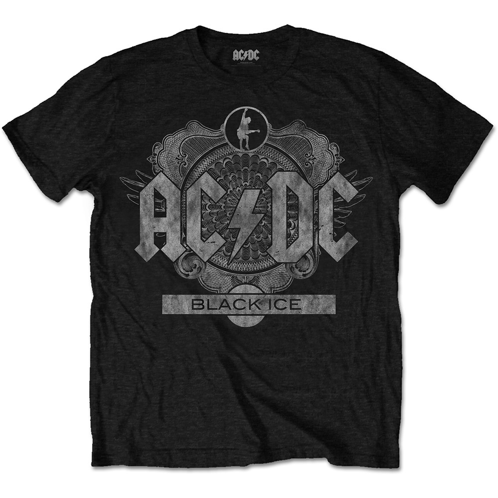 AC/DC Unisex T-Shirt: Black Ice (X-Large)