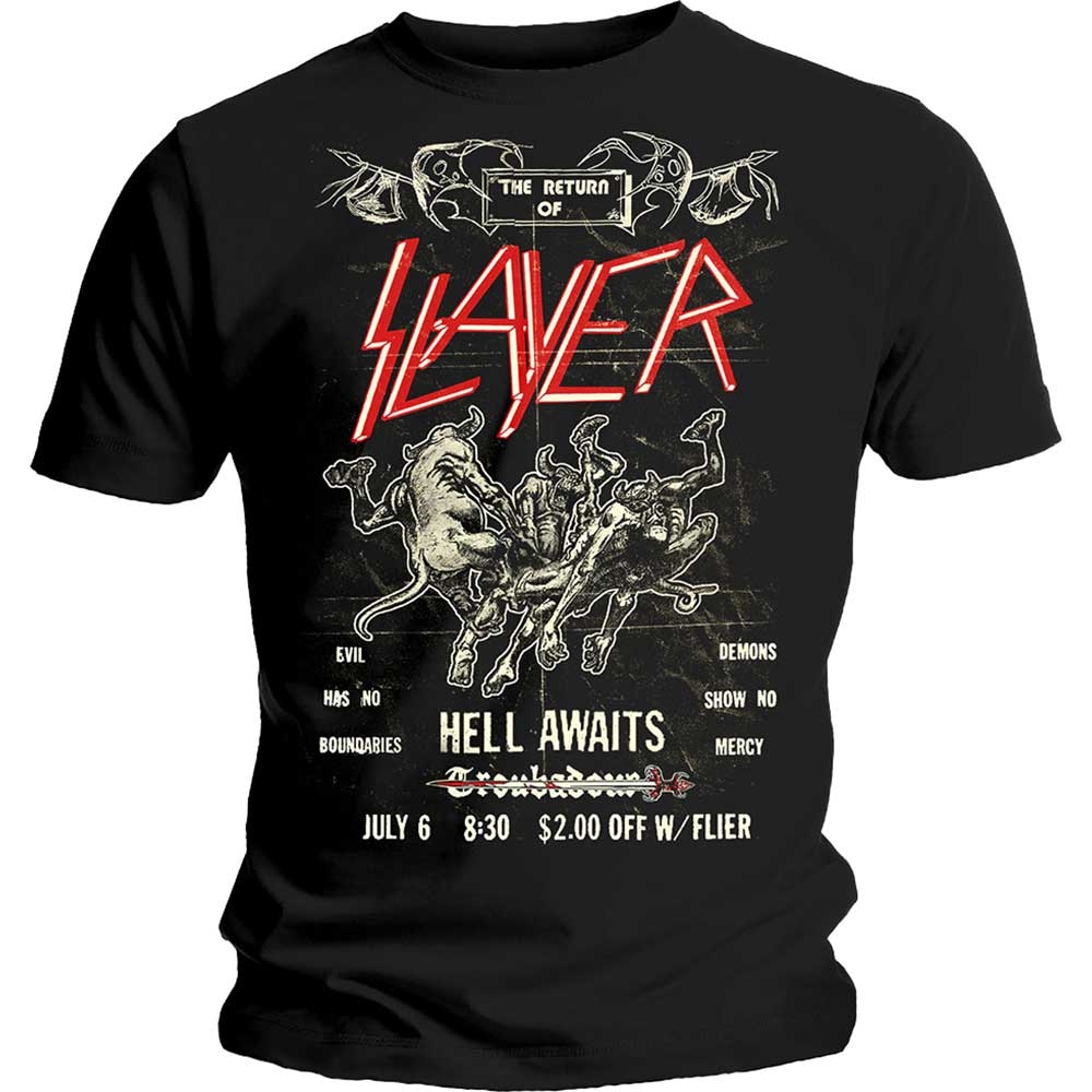 Slayer Unisex T-Shirt: Vintage Flyer (X-Large)