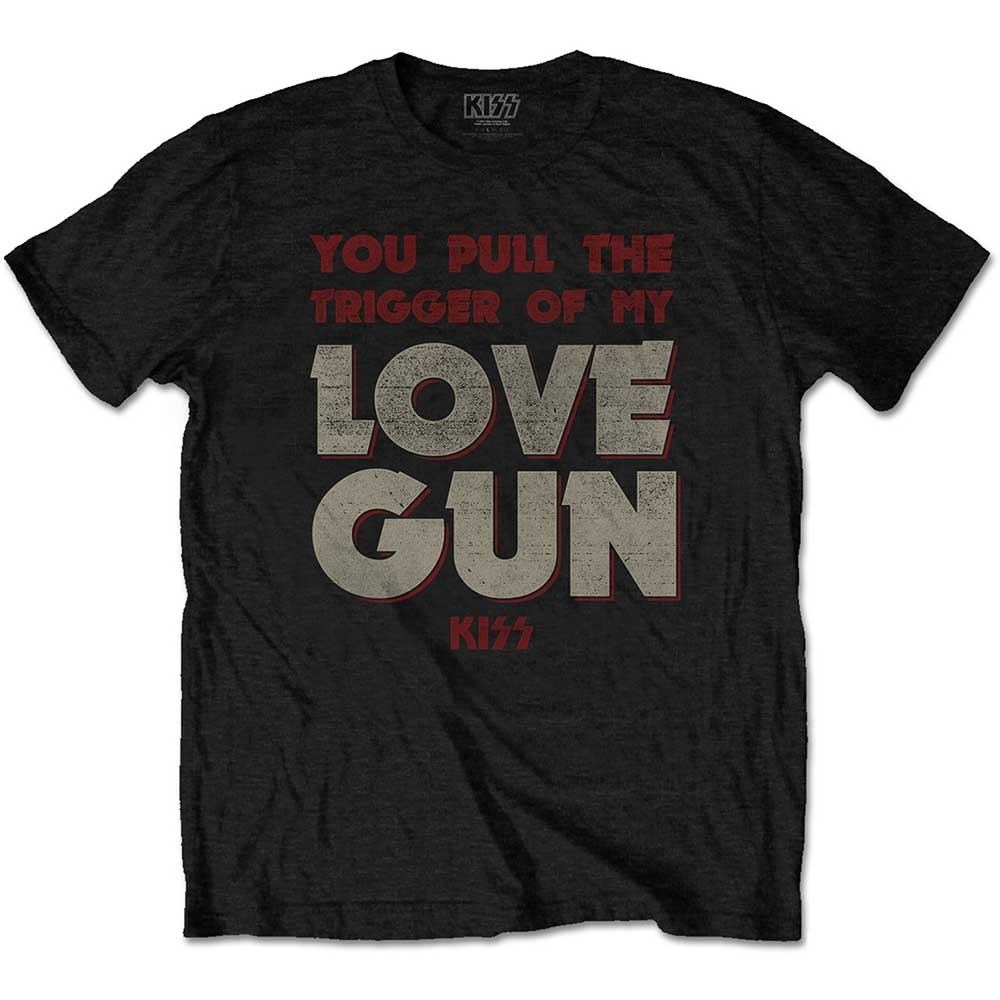 KISS Unisex T-Shirt: Pull The Trigger (X-Large)