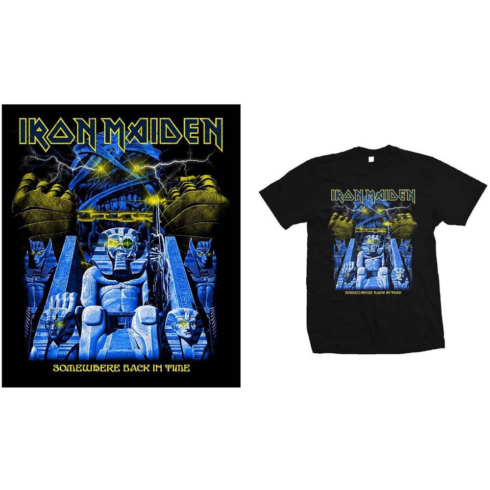 Iron Maiden Unisex T-Shirt: Back in Time Mummy (X-Large)