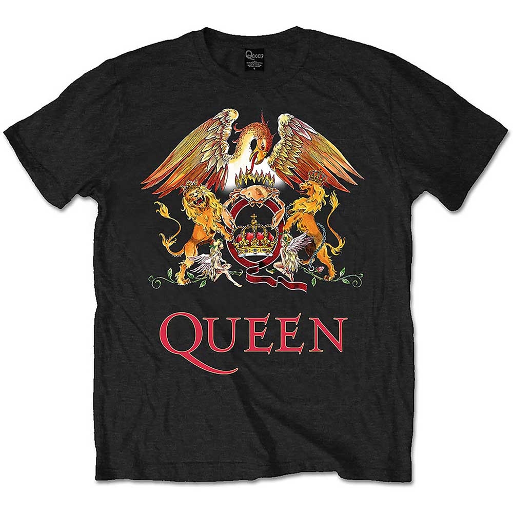 Queen Unisex T-Shirt: Classic Crest (XX-Large)