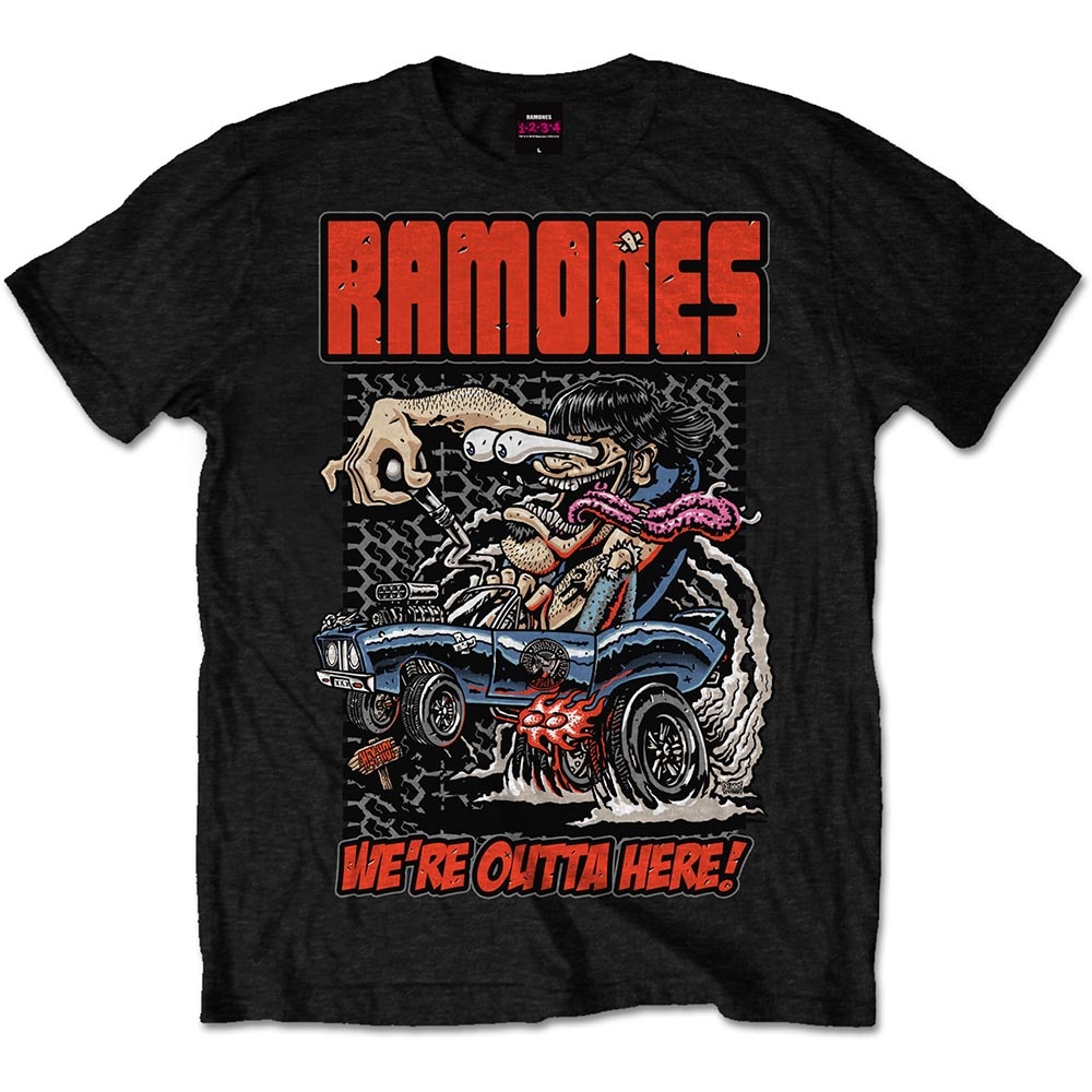 Ramones Unisex T-Shirt: Outta Here (XX-Large)
