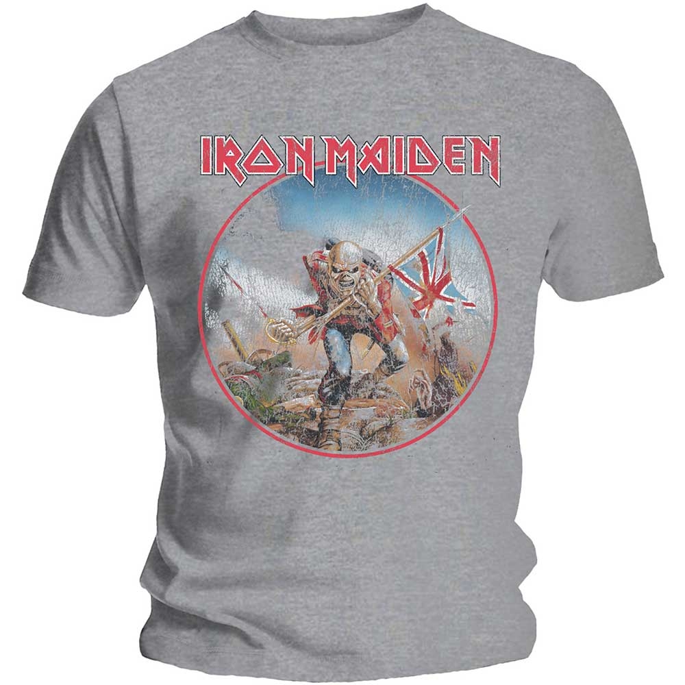 Iron Maiden Unisex T-Shirt: Trooper Vintage Circle (XX-Large)