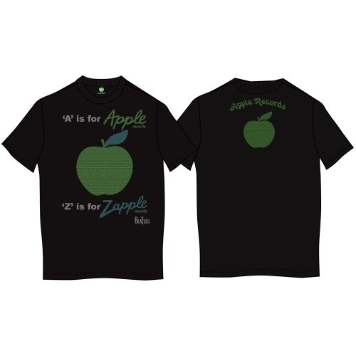The Beatles Unisex T-Shirt: A is for Apple (Back Print) (Small)