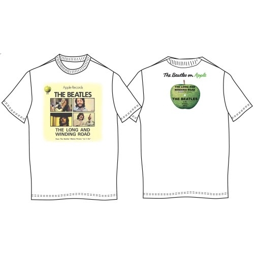 The Beatles Unisex T-Shirt: Long & Winding Road (Back Print) (Small)