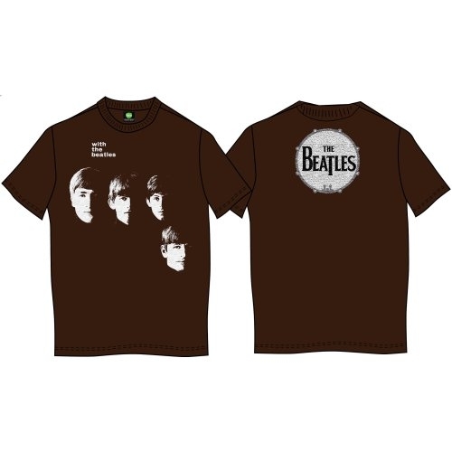 The Beatles Unisex T-Shirt: With The Beatles (Back Print) (Small)
