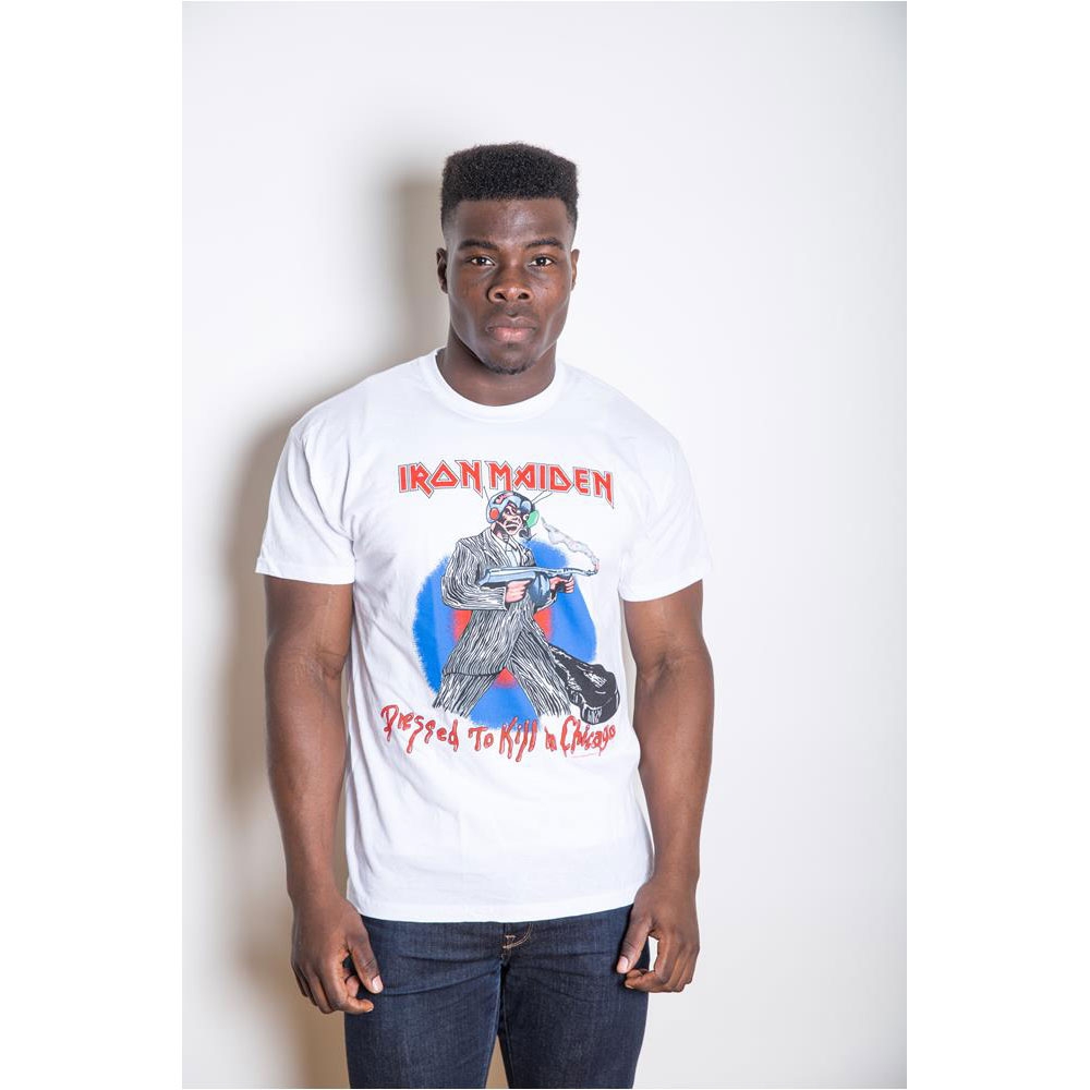 Iron Maiden Unisex T-Shirt: Chicago Mutants (Back Print) (Small)