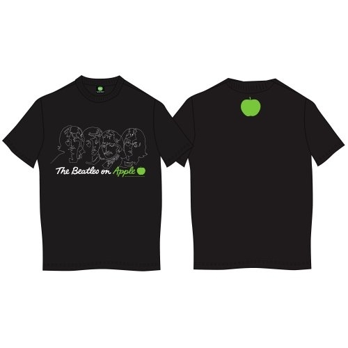 The Beatles Unisex T-Shirt: On Apple (Back Print) (Large)