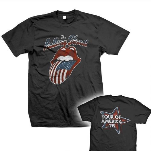 The Rolling Stones Unisex T-Shirt: Tour of America 78 (Back Print) (X-Large)