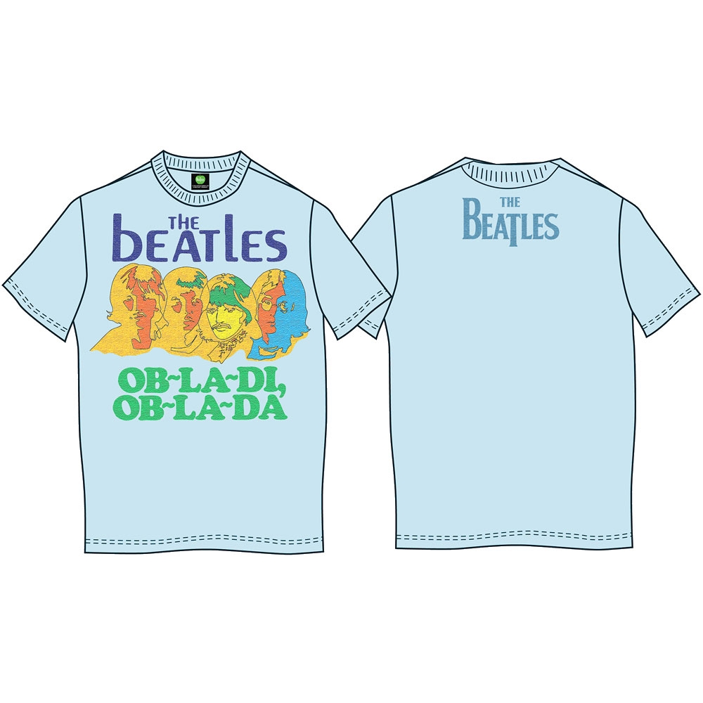 The Beatles Unisex T-Shirt: Ob-La-Di (Back Print) (X-Large)