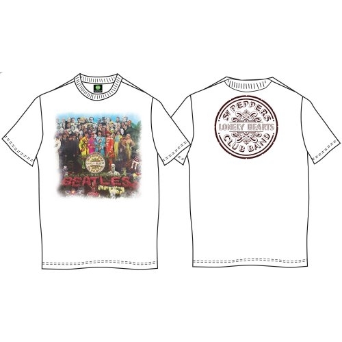 The Beatles Unisex T-Shirt: Sgt Pepper (Back Print) (XX-Large)